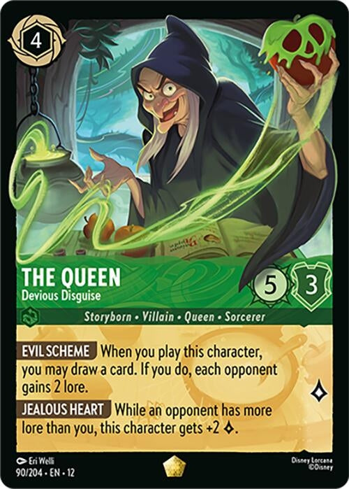 Image for The Queen - Devious Disguise (90/204) (Cold Foil) [Wilds Unknown] - Disney Lorcana