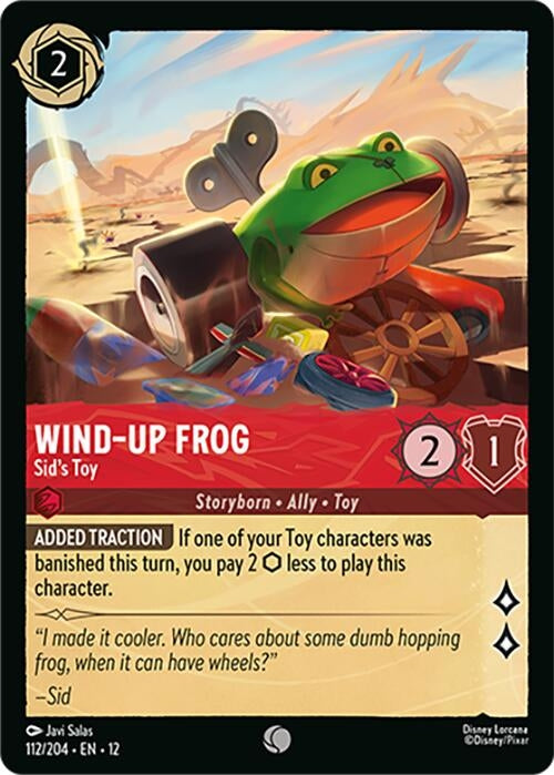 Image for Wind-Up Frog - Sid's Toy (112/204) (Cold Foil) [Wilds Unknown] - Disney Lorcana