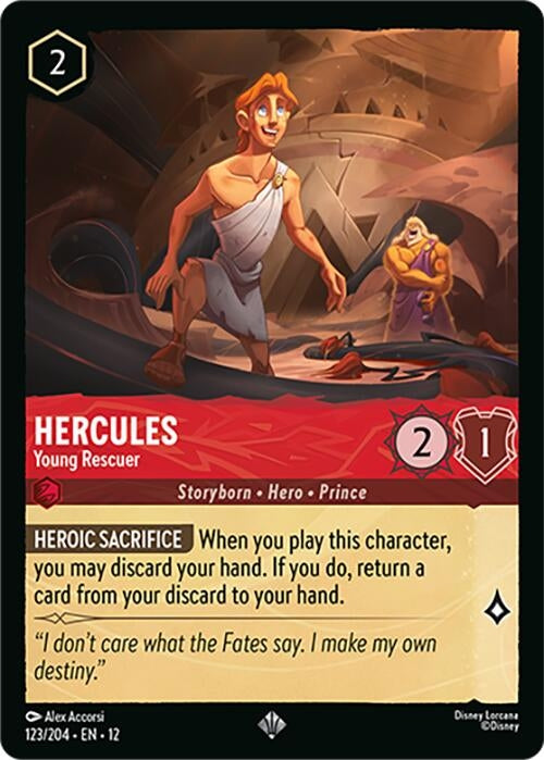 Image for Hercules - Young Rescuer (123/204) (Cold Foil) [Wilds Unknown] - Disney Lorcana