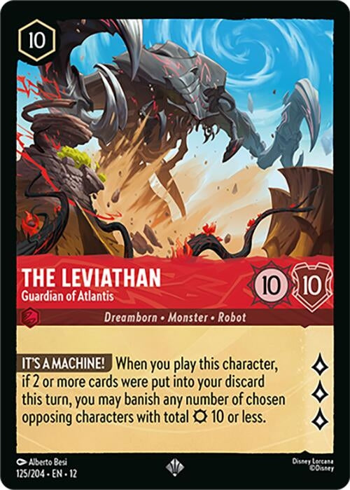 Image for The Leviathan - Guardian of Atlantis (125/204) (Cold Foil) [Wilds Unknown] - Disney Lorcana