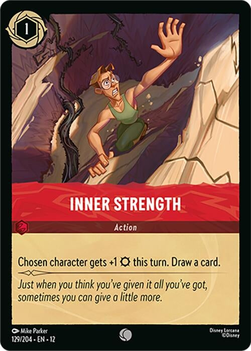 Image for Inner Strength (129/204) [Wilds Unknown] - Disney Lorcana