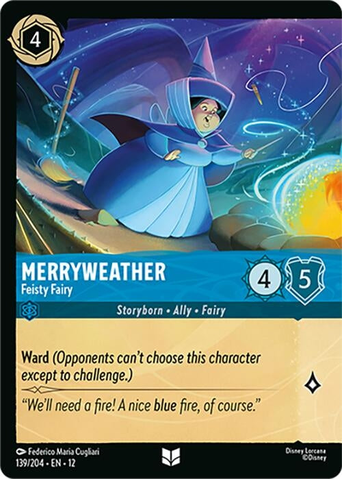 Image for Merryweather - Feisty Fairy (Foil) (139/204) (Cold Foil) [Wilds Unknown] - Disney Lorcana
