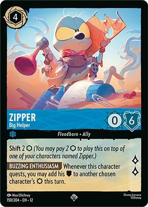 Image for Zipper - Big Helper (150/204) [Wilds Unknown] - Disney Lorcana