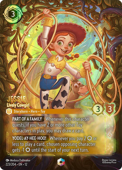 Image for Jessie - Lively Cowgirl (Enchanted) (223/204) (Holofoil) [Wilds Unknown] - Disney Lorcana