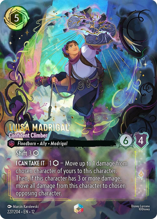 Image for Luisa Madrigal - Confident Climber (Enchanted) (227/204) (Holofoil) [Wilds Unknown] - Disney Lorcana