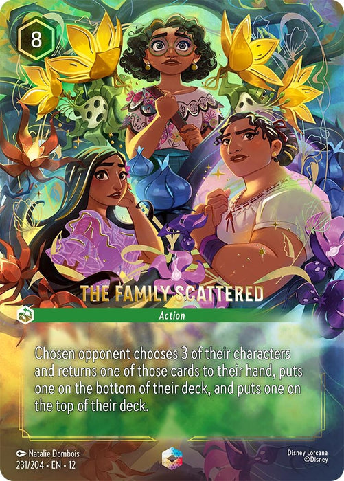 Image for The Family Scattered (Enchanted) (231/204) (Holofoil) [Wilds Unknown] - Disney Lorcana