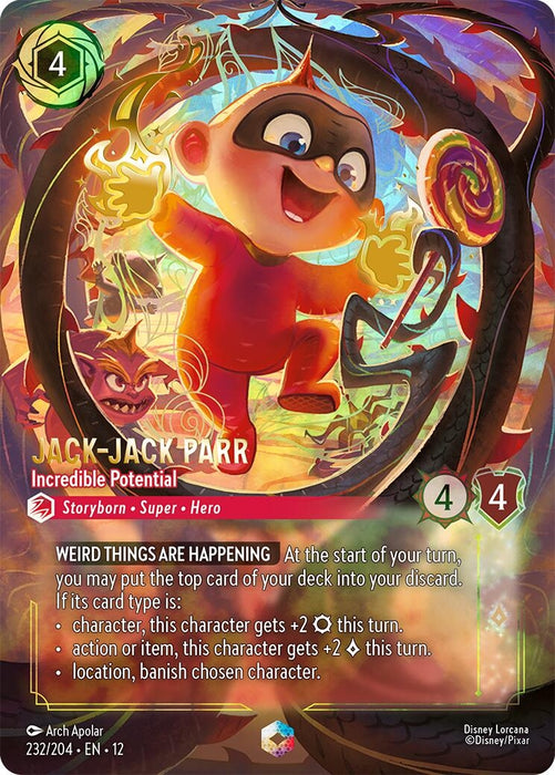 Image for Jack-Jack Parr - Incredible Potential (Enchanted) (232/204) (Holofoil) [Wilds Unknown] - Disney Lorcana