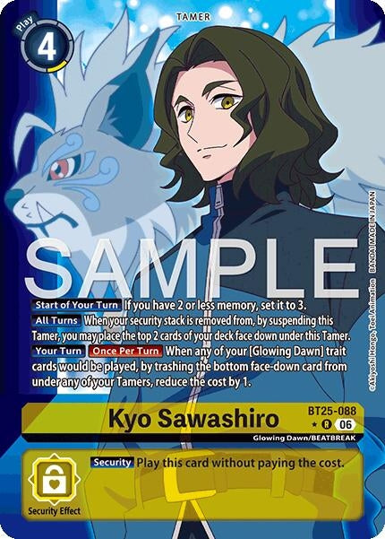 Image for Kyo Sawashiro (Alternate Art) (BT25-088 R) (Foil) [Dual Revolution] - Digimon Card Game
