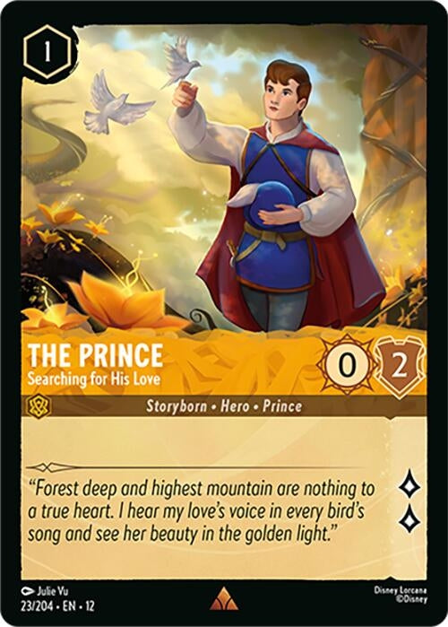 Image for The Prince - Searching for His Love (23/204) (Cold Foil) [Wilds Unknown] - Disney Lorcana
