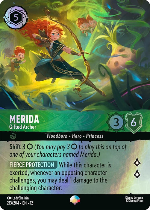 Image for Merida - Gifted Archer (Epic) (213/204) (Holofoil) [Wilds Unknown] - Disney Lorcana