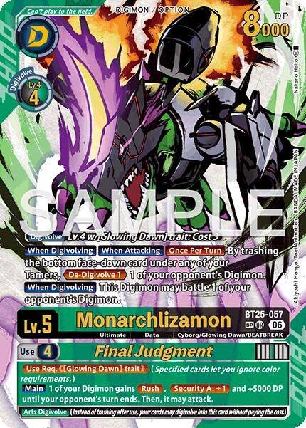 Image for Monarchlizamon // Final Judgement (SP) (BT25-057 UR) (Foil) [Dual Revolution] - Digimon Card Game