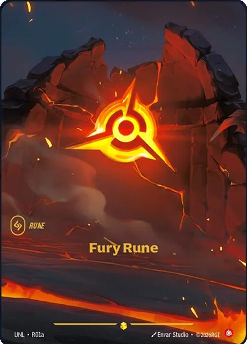 Image for Fury Rune (Alternate Art) (R01a) (Foil) [Unleashed] - Riftbound: League of Legends Trading Card Game