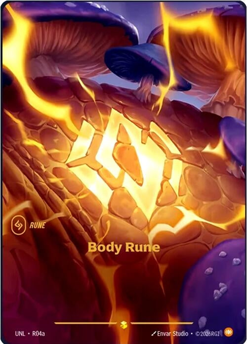 Image for Body Rune (Alternate Art) (R04a) (Foil) [Unleashed] - Riftbound: League of Legends Trading Card Game