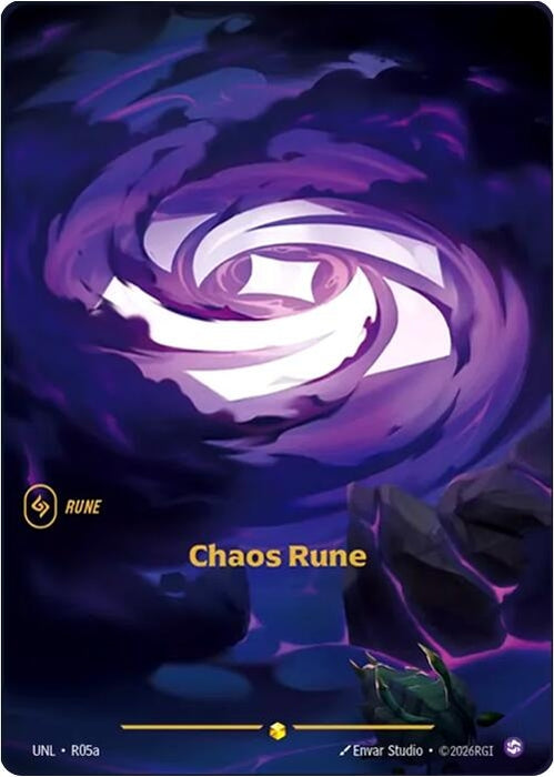 Image for Chaos Rune (Alternate Art) (R05a) (Foil) [Unleashed] - Riftbound: League of Legends Trading Card Game