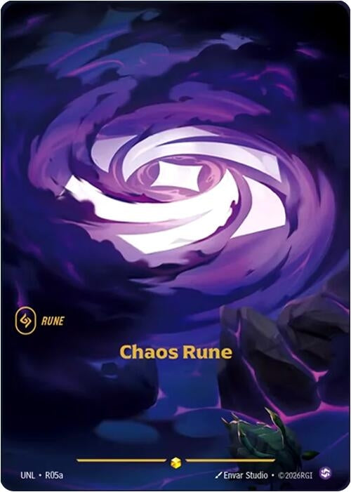 Image for Chaos Rune (Alternate Art) (R05a) (Foil) [Unleashed] - Riftbound: League of Legends Trading Card Game