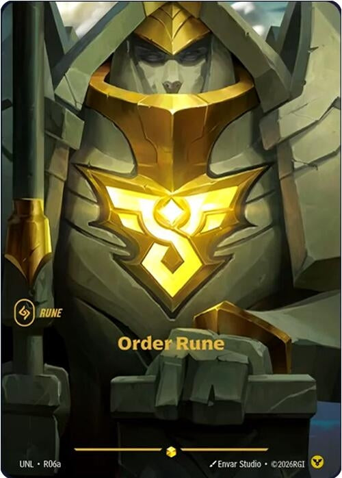 Image for Order Rune (Alternate Art) (R06a) (Foil) [Unleashed] - Riftbound: League of Legends Trading Card Game