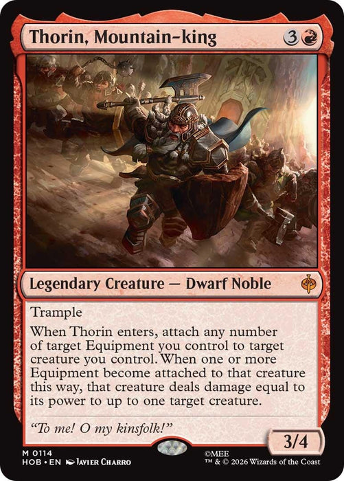 Image for Thorin, Mountain-king (114) [The Hobbit] (HOB) - Magic: The Gathering
