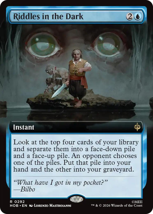 Image for Riddles in the Dark (Extended Art) (292) [The Hobbit] (HOB) - Magic: The Gathering