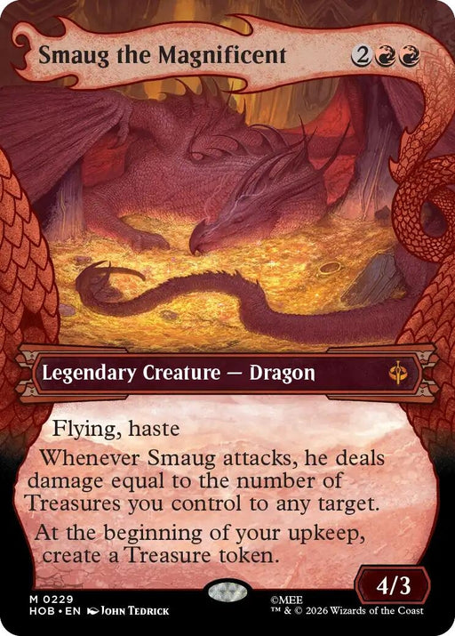 Image for Smaug the Magnificent (Showcase) (229) [The Hobbit] (HOB) - Magic: The Gathering