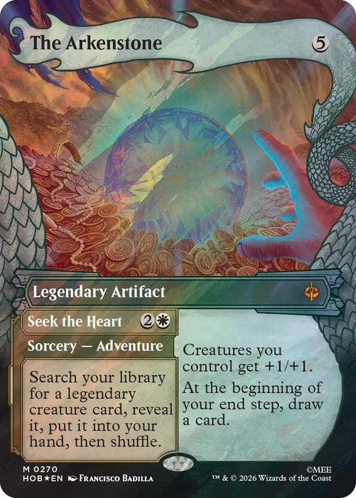 Image for The Arkenstone (Showcase) (Surge Foil) (270) (Foil) [The Hobbit] (HOB) - Magic: The Gathering