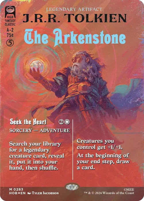 Image for The Arkenstone (Borderless) (Surge Foil) (283) (Foil) [The Hobbit] (HOB) - Magic: The Gathering