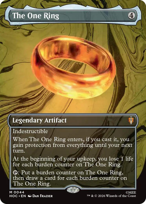 Image for The One Ring (Borderless) (44) [The Hobbit: Eternal-Legal] (HOC) - Magic: The Gathering