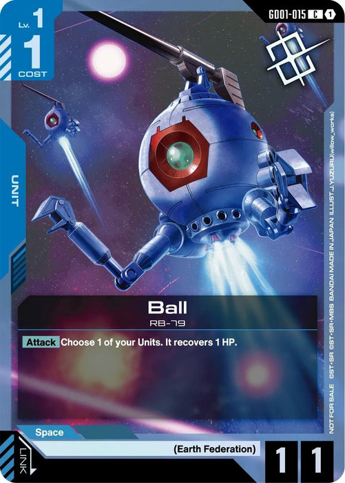 Image for Ball  (Judge Pack 02) (GD01-015) (Holofoil) [Gundam Promotional Cards] (GCG-PR) - Gundam Card Game