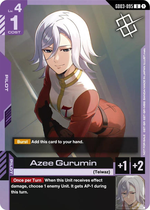Image for Azee Gurumin (Judge Pack 02) (GD03-095) (Holofoil) [Gundam Promotional Cards] (GCG-PR) - Gundam Card Game