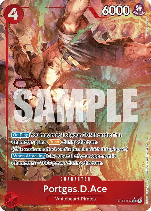 Image for Portgas.D.Ace (007) (Parallel) (ST30-007) (Foil) [Starter Deck EX: Luffy & Ace] - One Piece Card Game