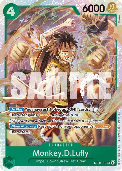 Image for Monkey.D.Luffy (ST30-012) (Foil) [Starter Deck EX: Luffy & Ace] - One Piece Card Game