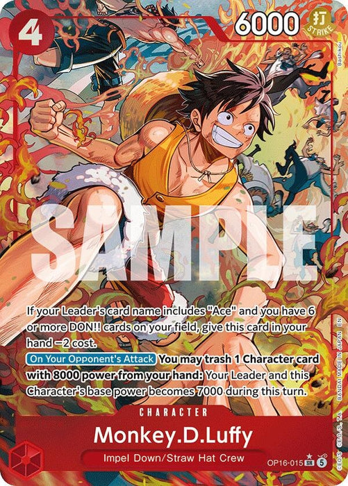 Image for Monkey.D.Luffy (Alternate Art) (OP16-015) (Foil) [The Time of Battle] - One Piece Card Game