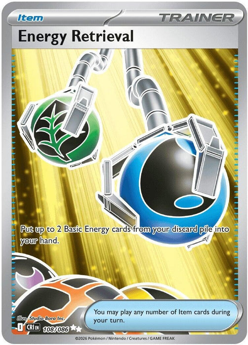 Energy Retrieval (108/086) (Holofoil) [ME04: Chaos Rising]