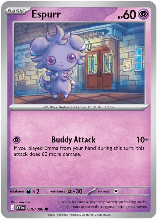 Espurr (036/086) [ME04: Chaos Rising]