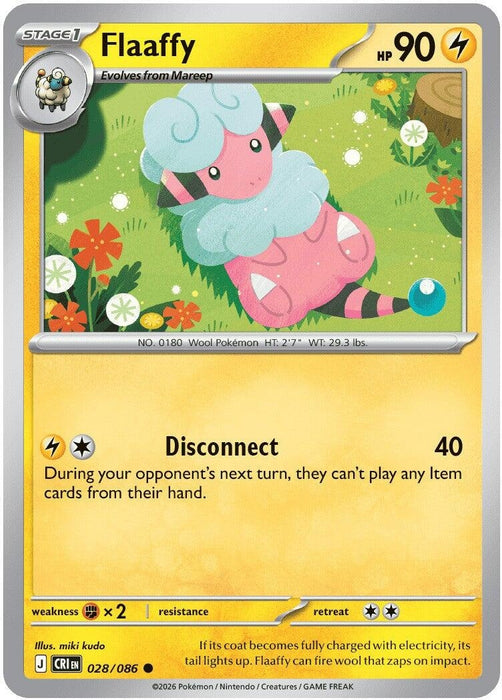 Flaaffy (028/086) (Reverse Holofoil) [ME04: Chaos Rising]