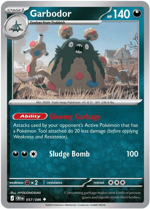 Garbodor (057/086) (Reverse Holofoil) [ME04: Chaos Rising]