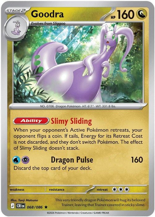 Goodra (068/086) (Holofoil) [ME04: Chaos Rising]