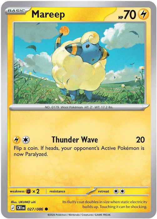 Mareep (027/086) [ME04: Chaos Rising]
