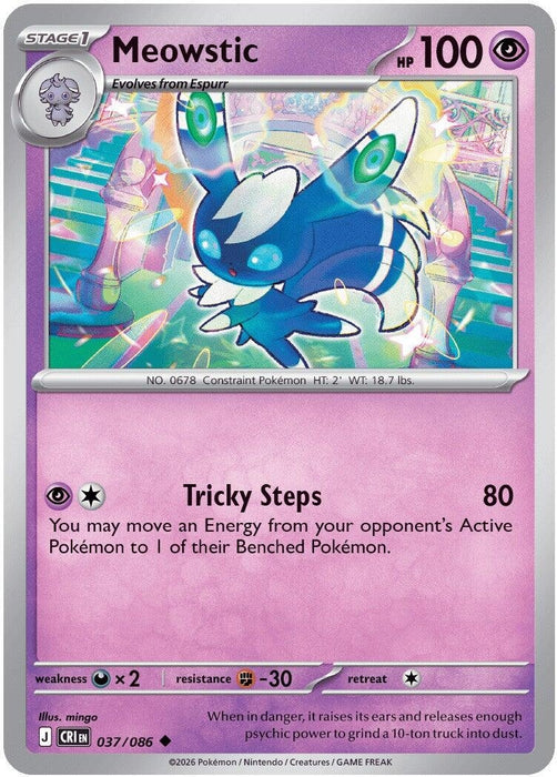 Meowstic (037/086) (Reverse Holofoil) [ME04: Chaos Rising]
