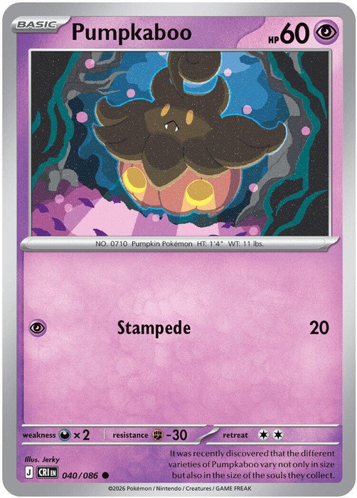 Pumpkaboo (040/086) (Reverse Holofoil) [ME04: Chaos Rising]
