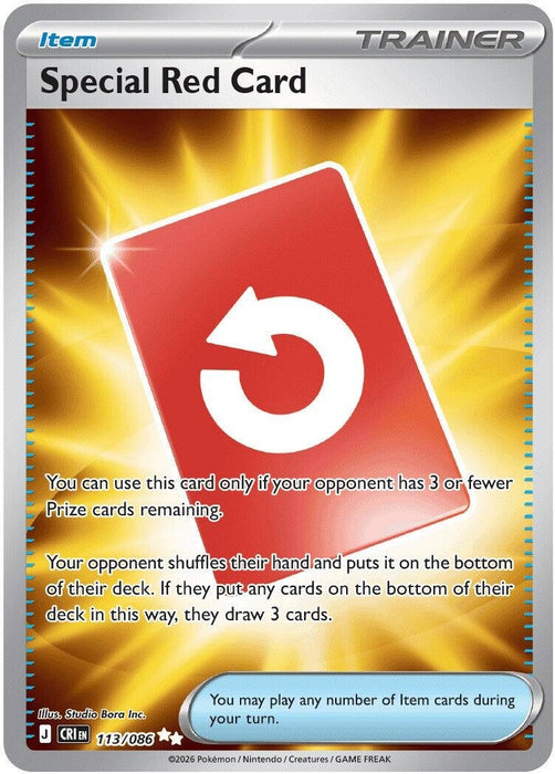 Special Red Card (113/086) (Holofoil) [ME04: Chaos Rising]