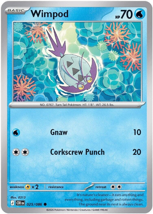 Wimpod (025/086) (Reverse Holofoil) [ME04: Chaos Rising]
