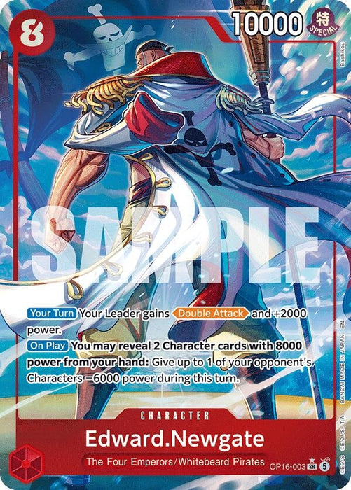 Image for Edward.Newgate (Alternate Art) (OP16-003) (Foil) [The Time of Battle] - One Piece Card Game