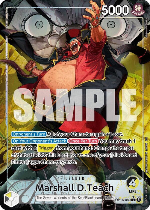 Image for Marshall.D.Teach (080) (Alternate Art) (OP16-080) (Foil) [The Time of Battle] - One Piece Card Game