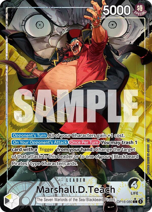 Image for Marshall.D.Teach (080) (Alternate Art) (OP16-080) (Foil) [The Time of Battle] - One Piece Card Game
