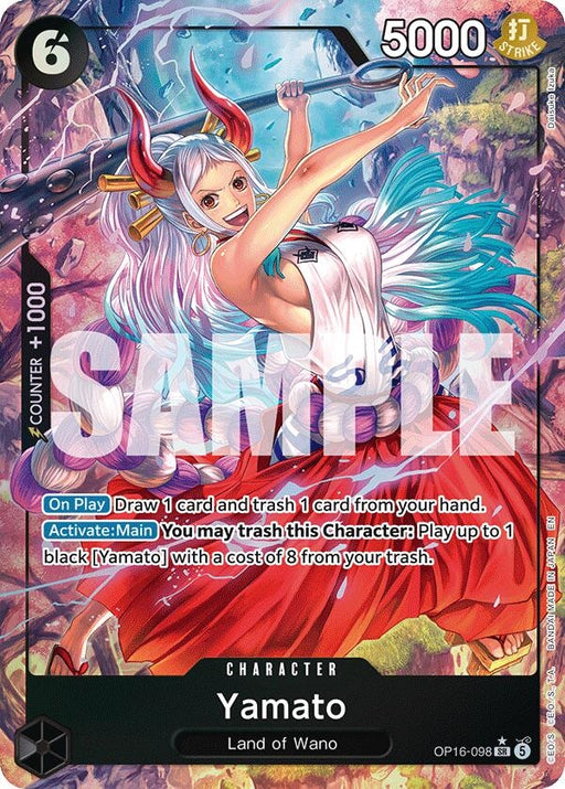 Image for Yamato (098) (Alternate Art) (OP16-098) (Foil) [The Time of Battle] - One Piece Card Game