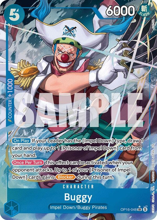 Image for Buggy (048) (Alternate Art) (OP16-048) (Foil) [The Time of Battle] - One Piece Card Game