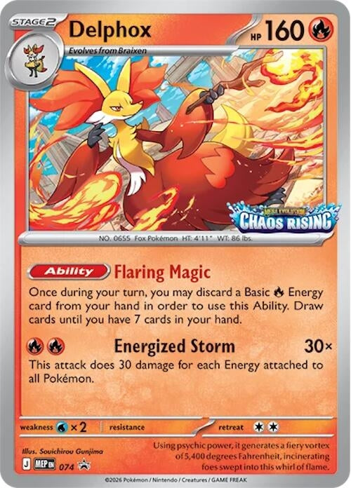 Image for Delphox - 074 (074) (Holofoil) [ME: Mega Evolution Promo] - Pokemon