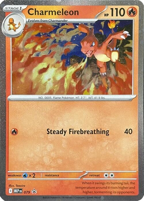 Image for Charmeleon - 079 (Cosmos Holo) (079) (Holofoil) [ME: Mega Evolution Promo] - Pokemon