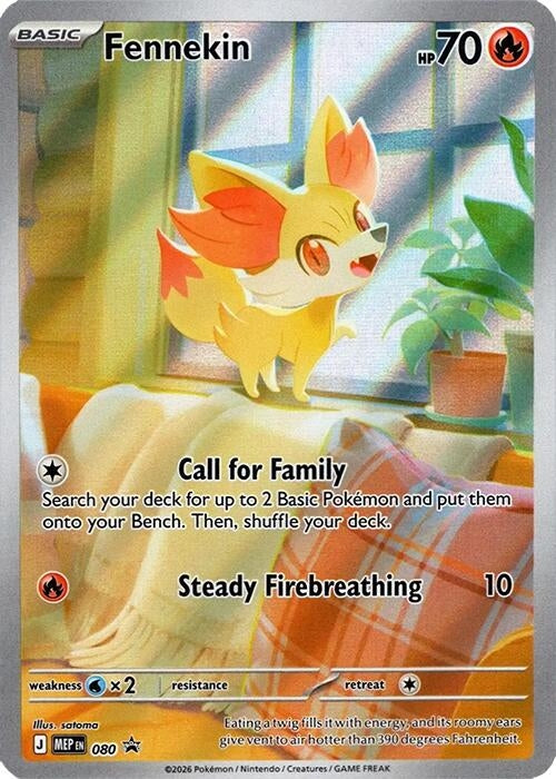 Fennekin - 080 (080) (Holofoil) [ME: Mega Evolution Promo]