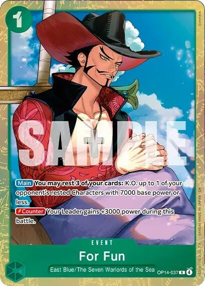 Image for For Fun (Premium Card Collection -Best Selection Vol. 6-) (OP14-037) (Foil) [One Piece Promotion Cards] (OP-PR) - One Piece Card Game